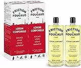 Körperlotion, Glasflasche Duo 2 x 500 ml, Konzentrat ätherischer Öle, Tonus, Frische, Wohlbefinden, Friction von Foucaud