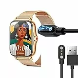 Blueshaweu Magnetisches Ladegerät kompatibel mit FMK I18 Smartwatch, magnetisch, USB-Ladegerät, 3,3 m, kompatibel mit FMK I18 1,69 Zoll Smartwatch (schwarz)