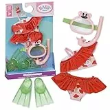 BABY born Schnorchelset mit Bikini, Taucherbrille und Schwimmflossen für 43cm Puppen
