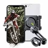 SP CONNECT Handyhalterung Motorrad | SPC+ | Universeller Handyhalter für Motorrad Bike Moped Roller | Zubehör für alle Smartphone Handys wie iPhone Samsung | Gadget Halterung für Navi Phone Holder