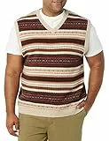 Amazon Essentials Herren Sweatshirt-Weste Aus Lammwolle, Haferbeige Meliert Norweger, L Tall