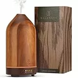 WALDWERK Diffuser (100ml) Aus Edlem Akazienholz - Aroma für Ein Angenehmes Raumklima - für Ätherische Öle - Duftöl - Duftlampe für Aromatherapie - Luftbefeuchter