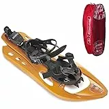 INOOK AXL Schneeschuhe orange I Schneeschuhe mit Steighilfe I EU 34-42 I mit praktischer Tragetasche