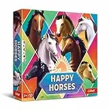 Trefl 02522 Happy Horses-EIN Spiel für die Ganze Familie, Pferde, für Tierliebhaber, für Erwachsene und Kinder ab 7 Jahren, Mehrfabrig