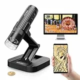 BEBANG Wireless Digital Mikroskop für Erwachsene, 50X-1000X Vergrößerung HD Tragbare WiFi Mikroskope mit verstellbarem Ständer USB Mikroskop Kamera für iPhone Android Windows Mac Computer