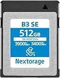 Nextorage CFexpress 4.0 Typ B Karte 512GB, japanische speicherkarte datenspeicher CF Express Type B, Kamera Zubehör für Sony/Nikon/Canon/Panasonic/Fujifilm, B3SE NX-B3SE512G