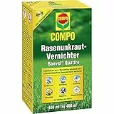 COMPO Rasenunkraut-Vernichter Banvel Quattro, Bekämpfung von schwerbekämpfbaren Unkräutern im Rasen, Konzentrat, 400 ml (400 m²)