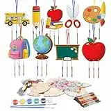HONMOK 9-teiliges Schul-Windspiel-Bastelset, gemischte Medien, Kunst und Handwerk für Kinder ab 3 Jahren