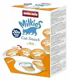 animonda Milkies Katzensnack mit Milch - Cups Harmony (20 Cups à 15 g), leicht verdauliche Katzenmilch für Erwachsene Katzen, Milch-Snack ohne Soja und Zucker