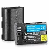 ENEGON LP-E6NH Li-Ion-Akku, hohe Kapazität, 3000 mAh, Ersatzakku für Canon EOS R, R5C, 5D Mark II, 5D III, 5D IV, 5DS, 5DSR, 6D, 7D, 7D II, 7D III, 80D, 70D, 60Da, XC10, XC15