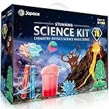 Japace 70 Experimente für Kinder, Wissenschaft Experimentierkasten Labor STEM Spielzeug 4-6-8-10-12 Jahre Geschenke für Jungen Mädchen, Chemie-Set, Kristalle Züchten, Vulkan, Gummiball