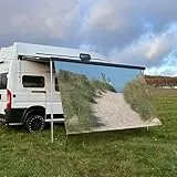 CAMPIDOO Textil Sonnensegel DÜNENWEG | Höhe 200cm | hochwertiger Fotodruck inkl. Keder-Befestigung | Markisen-Vorderwand - Länge/Keder: 200cm / 5 mm