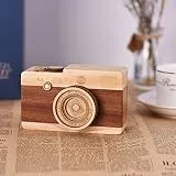 ZJchao Spieluhr, Spieluhren aus Holz für Mon, Ehemann, Ehefrau, Liebhaber, Kamera, Happy Birthday Box