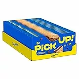 PiCK UP! Original (20 x 140 g), Riegel mit knackiger Milchschokoladentafel zwischen zwei knusprigen Keksen, der Snack für unterwegs, 20 x 5er Multipack