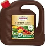 Substral Naturen Bio Pflanzen-Nahrung, 2L - pflanzlicher, veganer Flüssigdünger für Zierpflanzen, Obst & Gemüse