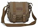 Gootium Unisex Schultertasche, Umhängetasche Ranzen, Olivbraun