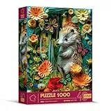 Trefl - Puzzle mit 3D-Effekt, Igel - 1000 Teile - 40 Jahre, Paper Art, Premium-Puzzle für Erwachsene und Kinder ab 14 Jahren