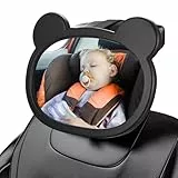 Spiegel Auto Baby Rückbank, Autospiegel Baby Rücksitzspiegel Auto Rücksitz Rückspiegel mit Schnalle Clips, Bruchsicherer Autospiegel für KFZ Kopfstützen Zubehör