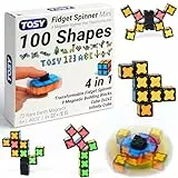 TOSY Magnet Fidget Spinner Mini – 8 Bausteine, 3-in-1: verwandelbarer Fidget-Spinner, Infinity-Würfel, 2x2 Puzzlewürfel, Ostergeschenk für Kinder/Erwachsene, STEM-Sensorik Anti-Stress Spielzeug