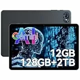 T80 Android Tablet 10 Zoll - 12GB RAM 128GB ROM (2TB TF) Tablet PC, Android 15, Gemini AI 3.0, Widevine L1, 6000mAh, 5G WiFi, Tablet für Senioren, Schüler & Kinder (4 Jahre Garantie