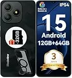 Blackview Wave 9C Handy Ohne Vertrag Günstig 12GB+64GB/2TB TF, IP54 6.56' Android 15 Smartphones Günstig 5000mAh, 13MP Simlockfreie Handys, 4G Dual SIM,OTG mit 1 TF