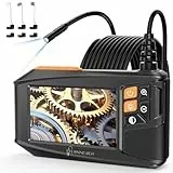 Endoskopkamera mit Licht 5m, Ennovor 1080P HD Digital Endoscope mit 4.3-Zoll-IPS- Bildschirm, IP67 Wasserdicht Rohrkamera mit 8 einstellbaren LEDs, 8mm Schlangenkamera Inspektionskamera