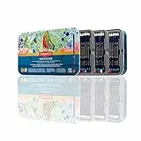 Derwent Inktense Permanent wasserlösliche Aquarellstifte, Set mit 100 Stiften in 3-lagiger Metallbox, 4mm Premium-Kernstärke, ideal zum Ausmalen, Zeichnen und Basteln, professionelle Qualität, 2306130