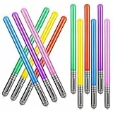 12 Stück Aufblasbare Star Wars Ballons, Schwert Stick Ballons, PVC Lichtschwert für Party Supplies Deko Halloween Thema Party Cosplay, 6 Farben