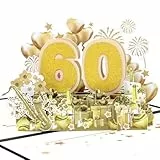 Magic Ants 3D Pop-Up Karte zur Diamanthochzeit, 60. Hochzeitstag Karte, für Paare, Eltern, Großeltern – einzigartige Glückwunschkarte zum 60-jährigen Jubiläum