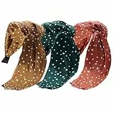 3Pcs Frauen breite Haarbänder rutschfestes Gewebe Haarbänder elastische Twist Stirnband breite Schleife Knoten Headwrap Alice Haar Bands für Frauen