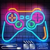 Eufrozy Neon Sign Gaming, Neon Schild Gaming 10-stufiges Dimmen mit Memory-Funktion, USB-Powered LED Neon Light for Game Room, Wanddekoration, Zimmer, Schlafzimmer, Party, Bar, Halloween