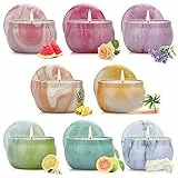 Valentinstag Geschenke für Ihn und Sie Duftkerzen Set zum Geburtstags Danke Kerzenset Geschenkset aus Sojawachs in Dose Aesthetic Schöne Kerzen zum Verschenken