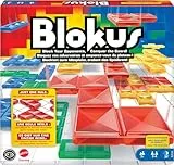 Mattel Games Blokus Spiel, Brettspiel für die Familie, Strategiespiel, für 2-4 Spieler, Gesellschaftsspiel, ab 7 Jahren, BJV44