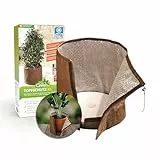 Bio Green Topfschutz XL für Pflanzgefäße | H 70 cm x Ø 65 cm | schützt vor jedem Wetter | Topfmantel aus langlebigem Micro-Vlies | Pflanztopfschutz mit dickem Isolierboden