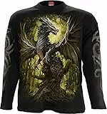 Spiral Oak Dragon Männer Langarmshirt schwarz XL 100% Baumwolle Basics, Drachen, Horror, Rockwear
