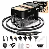 Gautye Steam Cleaner mit 2L Wassertank, Dampfreiniger für Alles, 1600W Handdampfreiniger, 3 BAR Dampfdruck, 18 Zubehörteile, für Fugen, Polstermöbel, Fenster, Küche und Auto