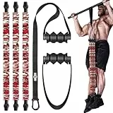 INNSTAR Klimmzugband, Klimmzughilfebänder Set,Verstellbar Pull Up Klimmzughilfe, Innovative Klimmzug Bänder Krafttraining und Home Gym-Pull up Band (Rot 165lbs Adjustable Resistance)