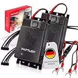 PATTLER® Marderschreck Ultraschall für Haus, Garage & Fahrzeug – Marderabwehr mit Ultraschall, Anschluss an 12V Batterie, Langfristiger Schutz für Motorraum, Carport, Dachboden & Außenbereiche – X2
