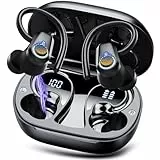 Bluetooth Kopfhörer Sport, 2026 Kopfhörer Kabellos Bluetooth 5.3, 50 Std HiFi Stereo In Ear Ohrhörer mit 4 ENC Noise Cancelling Mic Earbud, LED-Anzeige, IPX7 Wasserdicht, USB-C, Comfort Fit Sport Gym
