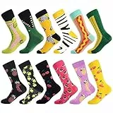 BONANGEL Bunte Socken Herren 43-46 39-42 Bunt Lustig Baumwolle Socken mit Motiv Verrückte Witzige Coole Strümpfe Funny Socks Geschenk für Männer