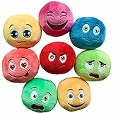 TONGKTAI Hundespielzeug, 8 Stück Quietschendes Spielzeug Weich Gefüllte Plüschbälle Hundeball, Kauspielzeug interaktives Apportierspiel für Welpen,Kleine, Mittelgroße Haustiere Hund