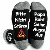 Lustige Geschenke für Männer Herren Vater Damen Weihnachten Witzige Lustige Socken Geburtstagsgeschenk Ideen Frauen Geschenke Funny Socks Vatertag Männertag (Papa socken)