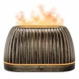 SoulOrigin Bronze Flamme Aromatherapie Ätherisches Öl Diffuser, Mit 7-Farbe LED-Lichter & Auto-Shut-Off, Ultraschall- für Zuhause, 120ml Samll Duft Diffuser für ätherische Öle - Gold