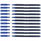 D.RECT Fineliner Set 12 Stück - Filzstift Für Den Täglichen Gebrauch Geeignet - Feinleiner Stift - Superfeine, Linienbreite Ca. 0.4 mm - Blau