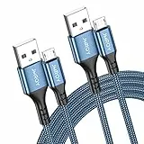 MICRO USB Kabel 2M 2Stück USB A auf Micro USB Nylon High Speed Android Handy Ladekabel für Samsung S7 Edge/S7/S6 Edge/S6/S4/S3/J3/J7, Huawei P9/P10 Lite, HTC, Kindle, Nokia, PS4