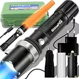 Retoo Taschenlampe LED Aufladbar, LED Taschenlampe Extrem Hell 100000 Lumen, Taktische Taschenlampen Akku Taschenlampe, Li-on 18650 Starke Taschenlampe Flashlight Camping Wandern Outdoor Notfäll