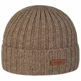 Barts Haakon Umschlagmütze Beanie Strickmütze Wintermütze Damen/Herren - mit Umschlag, Futter Winter Herbst-Winter - One Size braun