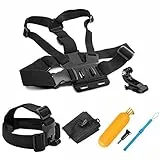 SHOOT 5-In-1 Zubehör Bundle Set für GoPro Hero 13/12/11/10/9/8/7/6/5/Hero (2018) Apeman DJI OSMO Action SJ6000 DBPOWER AKASO VicTsing Rollei Lightdow Campark