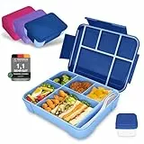 IJIAMY Brotdose Kinder mit Fächern, Bento Box Kinder, Auslaufsicher Lunchbox Kinder, Brotbox für Mädchen & Jungen, Snackbox, Perfekt für Schule, Kindergarten & Ausflüge