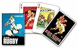 Gibsons The Art of Rugby Einzeldeck-Spielkarten von Piatnik | Kartenspiel | Kartenspiel | Kartenpackung